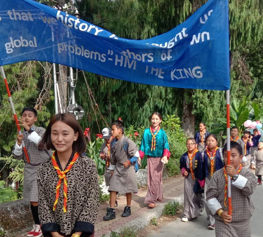 Peace walk and Planting peace sapling