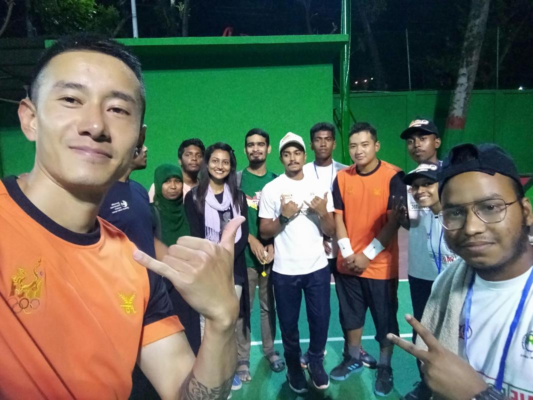 Volunteer Service in International Tennis Tournament 