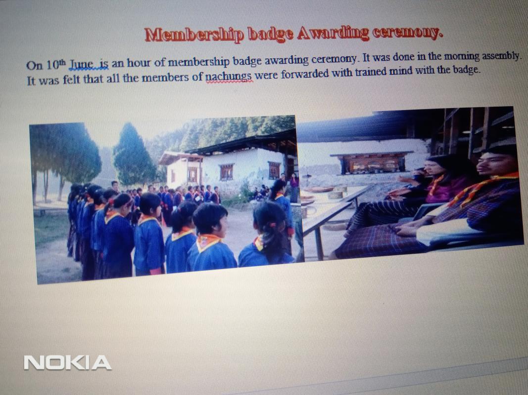 Membership badge Awarding ceremony .