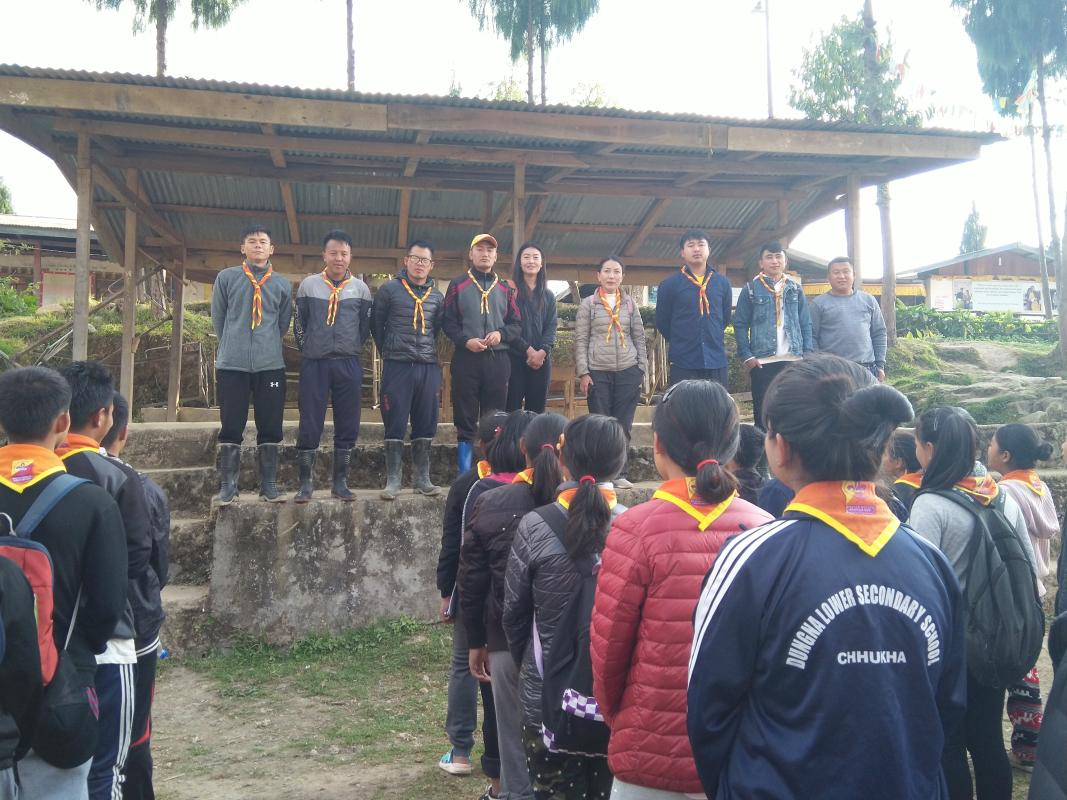scouts hiking 