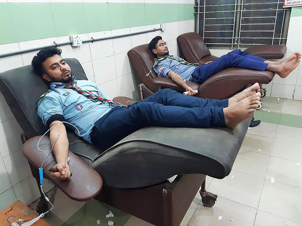 Donating blood