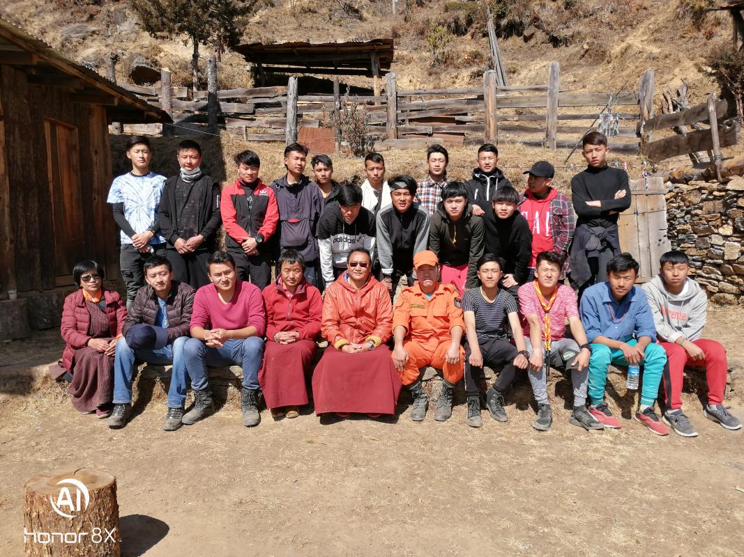 volunteer work at takshang 