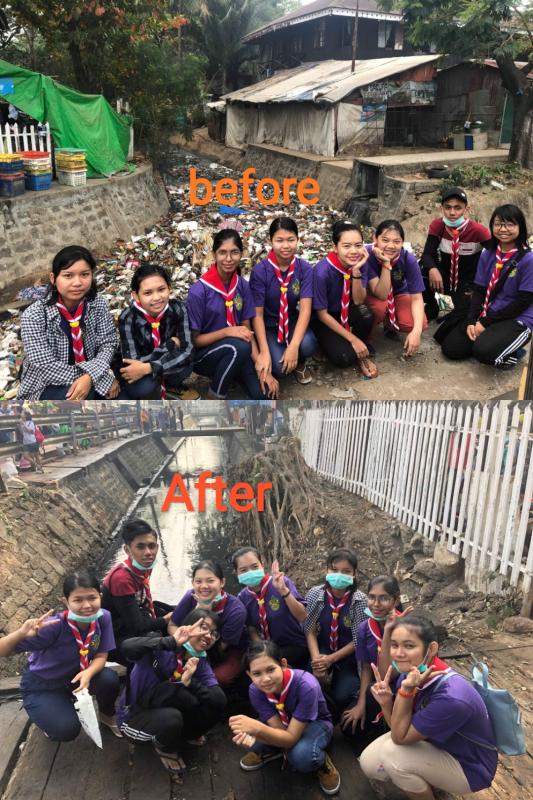 Participation at clean up challenge