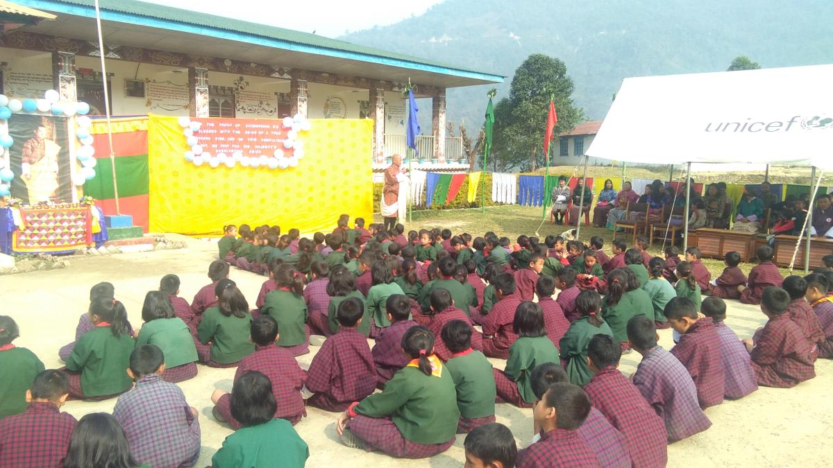 Showing future leaders how important it is to pay respect to our King