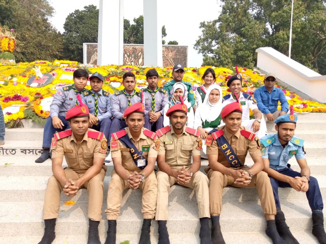 ২১ শে ফেব্রুয়ারি (আন্তর্জাতিক মাতৃভাষা দিবস) সেচ্ছাসেবক হিসেবে অংশগ্রহণ 