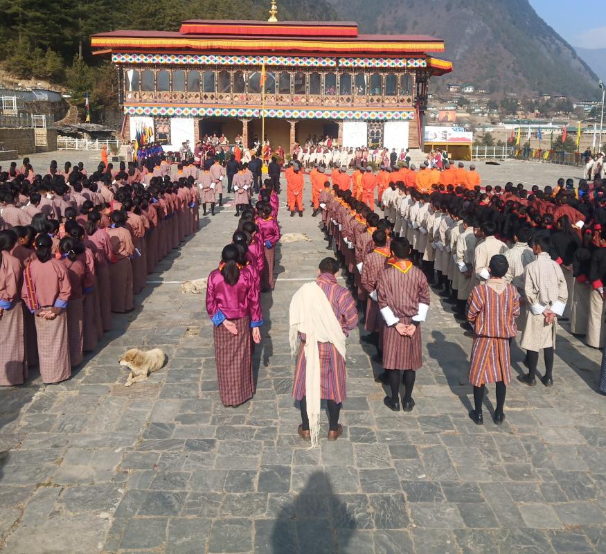 Coordinated the Celebration of HM birth Anniversary & National Scout Day at Haa