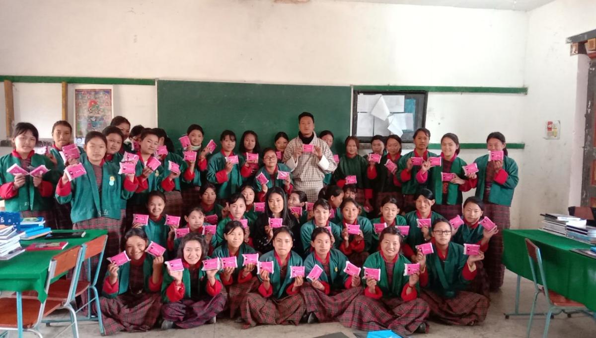 Scouts coordinate to give Sanitary Napkins for Comfortable periods 