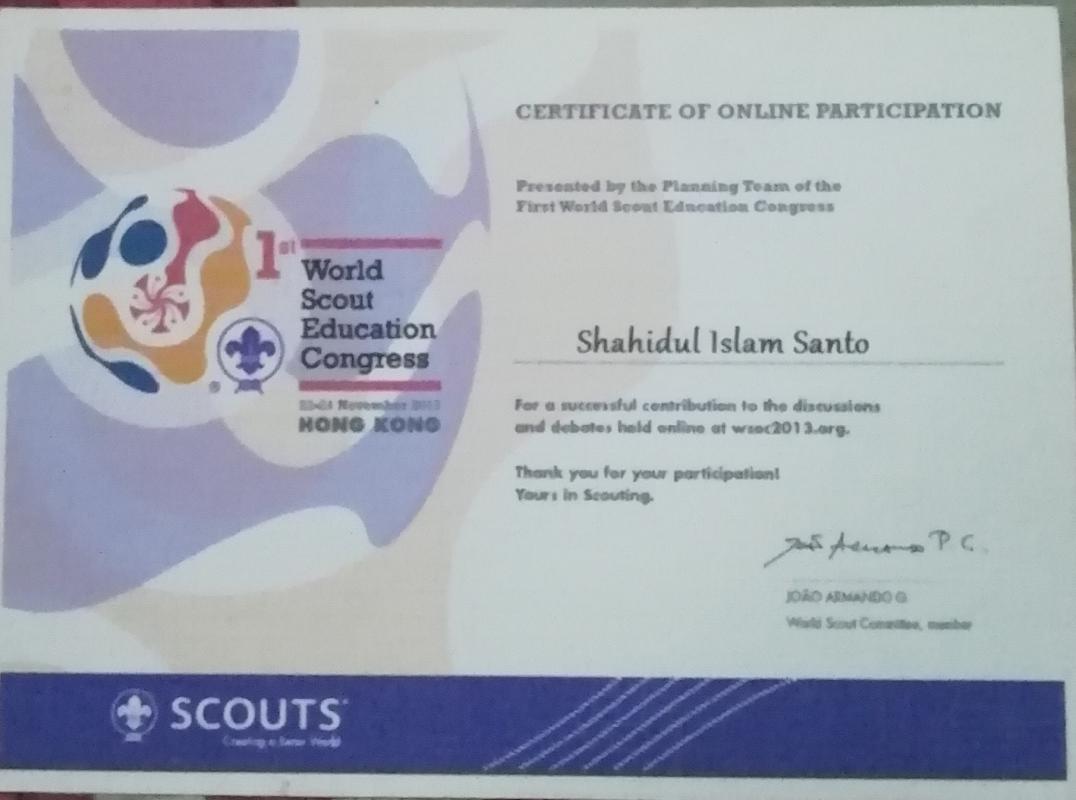 1st World Scout Education Congress -2013