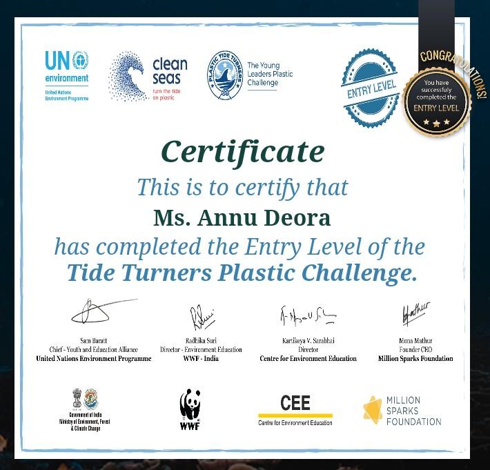 Environment and sustainablity(challenge-2#Plastic_Tide_Turners_Challenge)