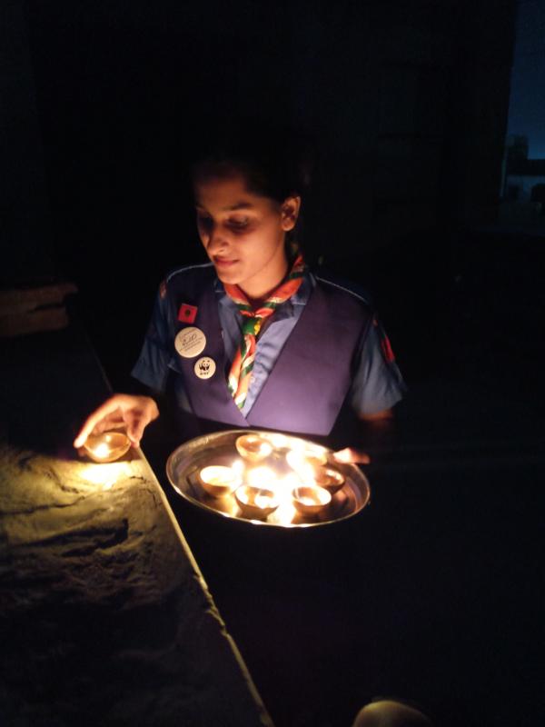 Light Lamps Or Some Diyas At 9 pm On April 5th 