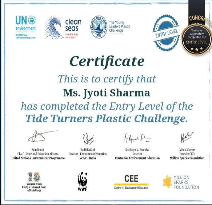 challenge 2- tide Turner's plastic challenge