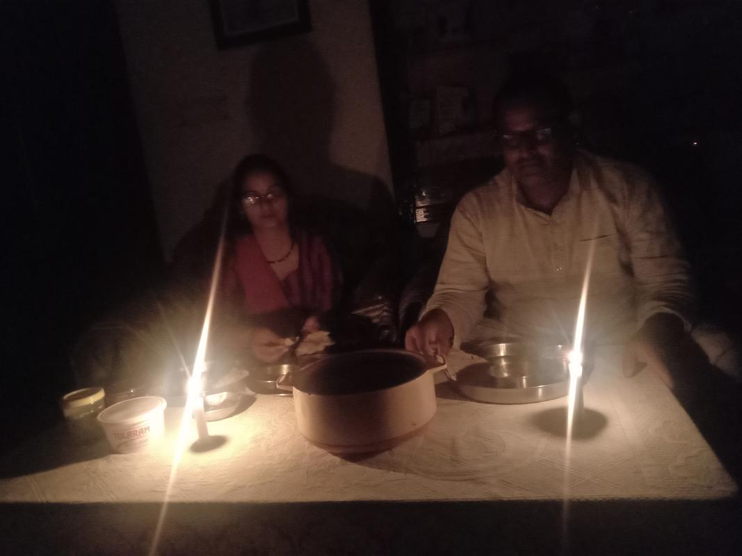 Sankalp caldle dinner night