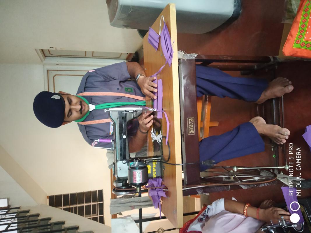 cotton mask making