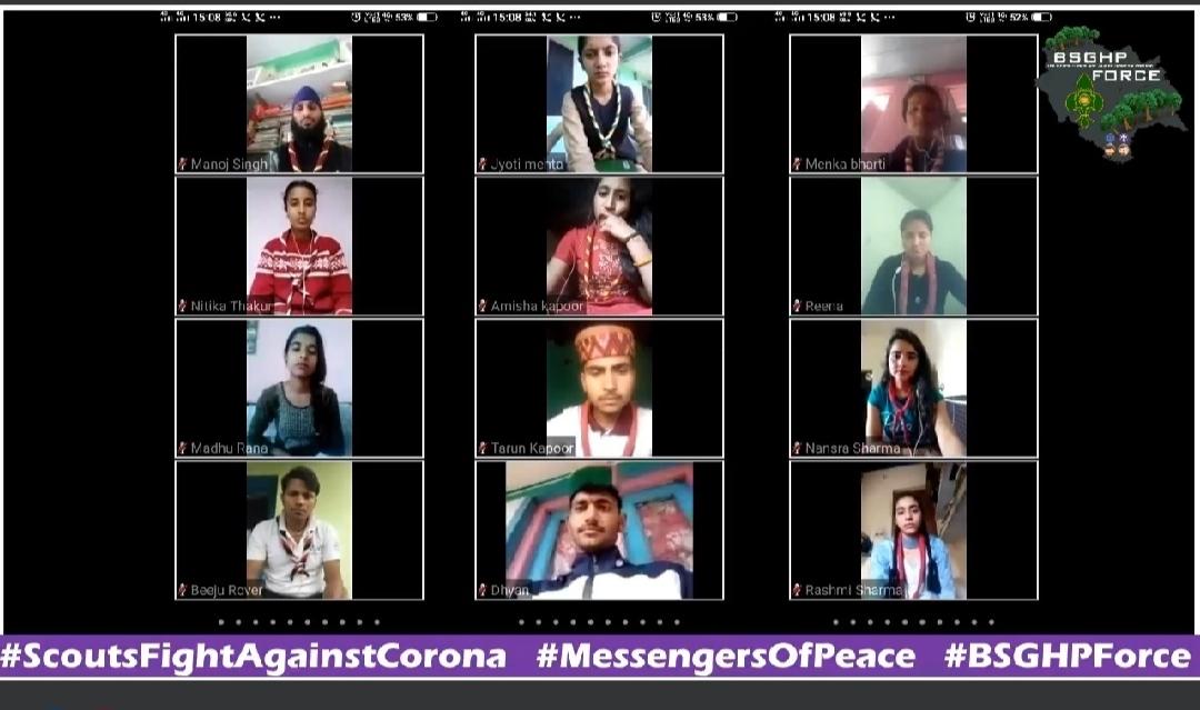 Virtual meeting(3April to13)Scout fight against Corona Digital campaign