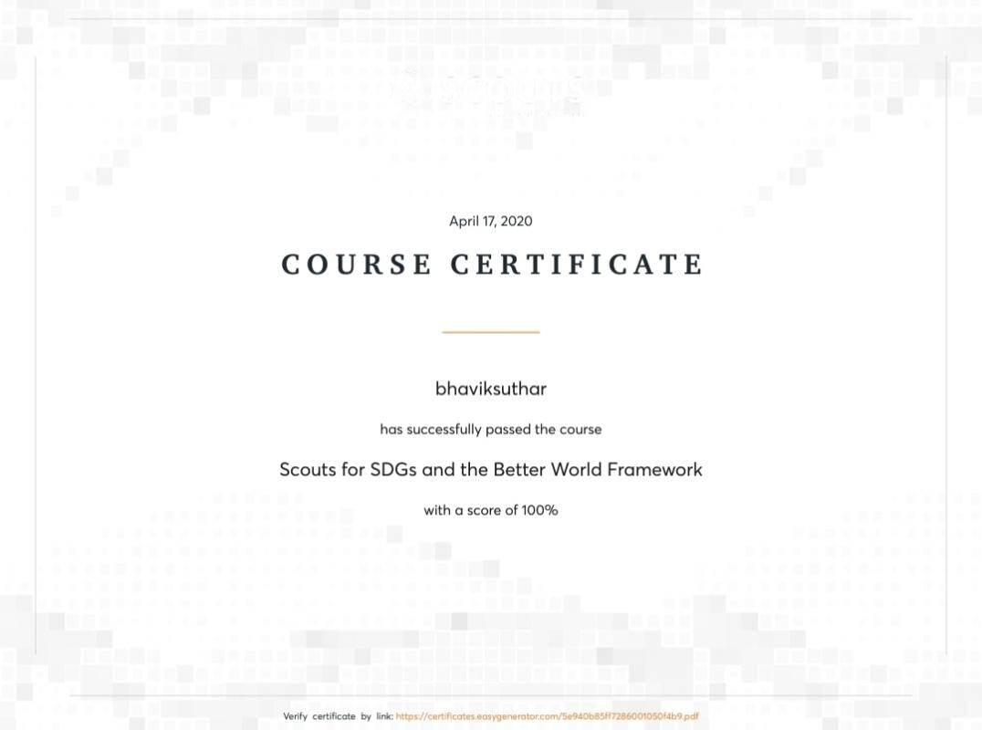 SDG E- Learning Course Projcet Sankalp