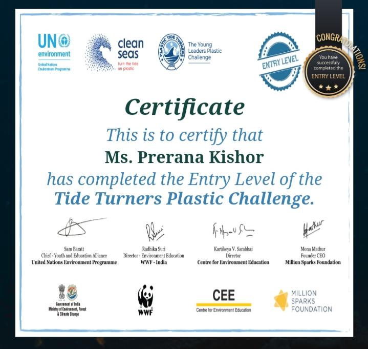 SANKALP TO CREATE A BETTER TOMMOROW#Plastic Tide Turner's Challenge