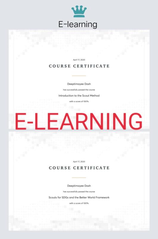 E-LEARNING (certificate )( project -sankalp) 