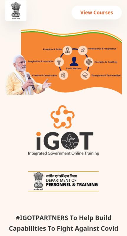 Government Initiative (IGOT) (PROJECT -SANKALP) 