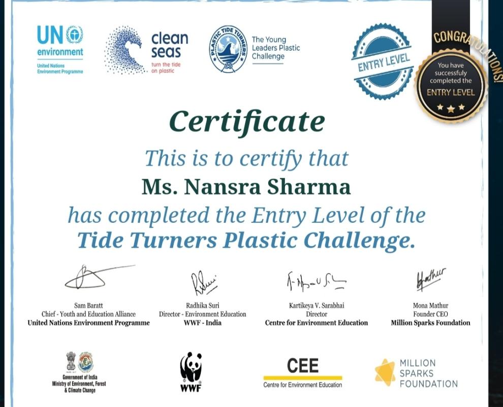 Sankalp :Group B challenge #Plastic Tide Turners challenge 