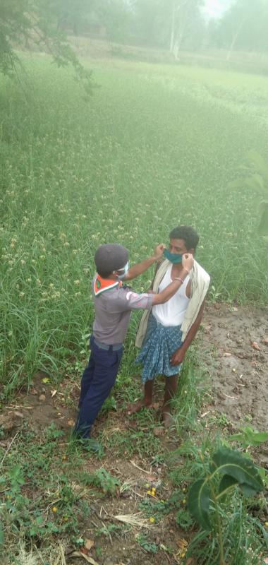 Masks distribution program for Farmers