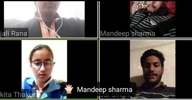 virtual meeting of our unit GC kullu
