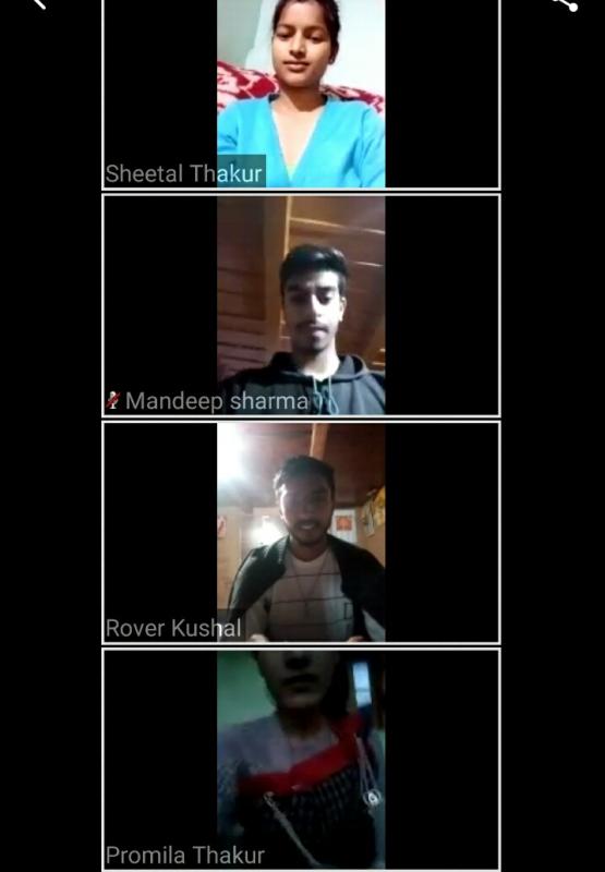 Digital virtual meeting of GC kullu