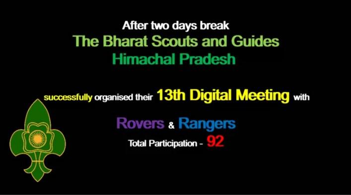After 2 day break, In 13th digital meeting of BSGHP 