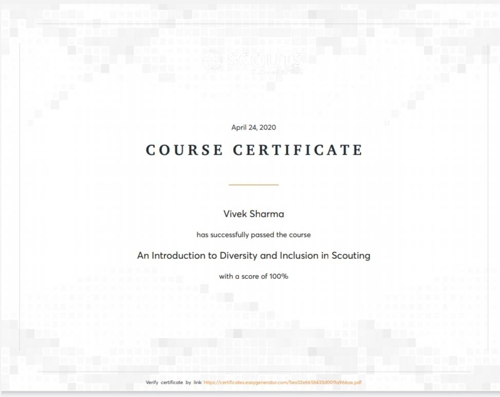 E Learning on Diversity and Inclusion.