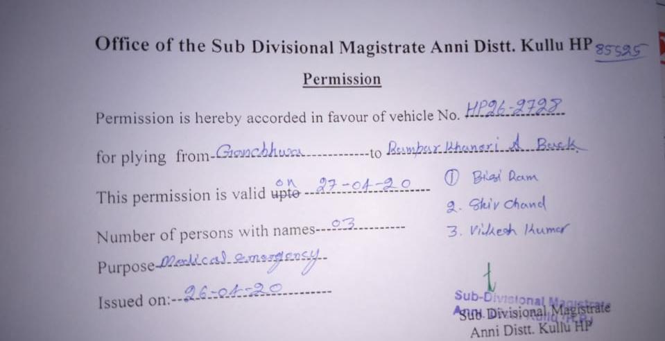 Help to make curfew pass