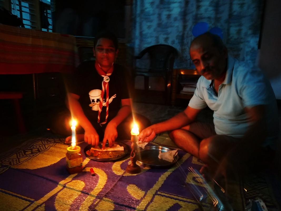 #Dinner in the dark Sankalp to create a better tomorrow