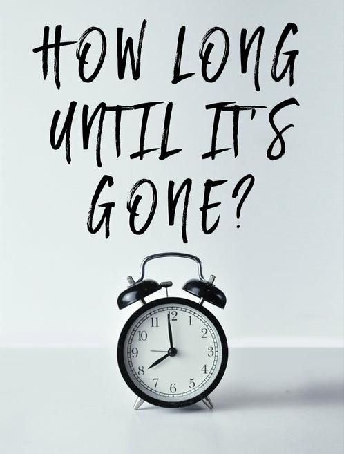 How long until its gone? 