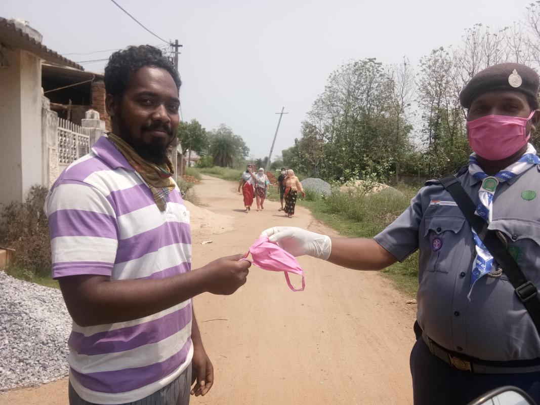 DISTRIBUTION OF MASKS