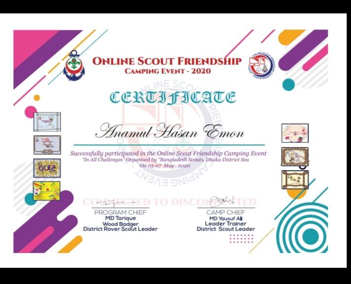 Online Scout Friendship Camp -2020