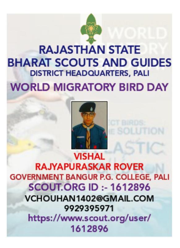 WORLD MIGRATORY BIRD DAY 2020