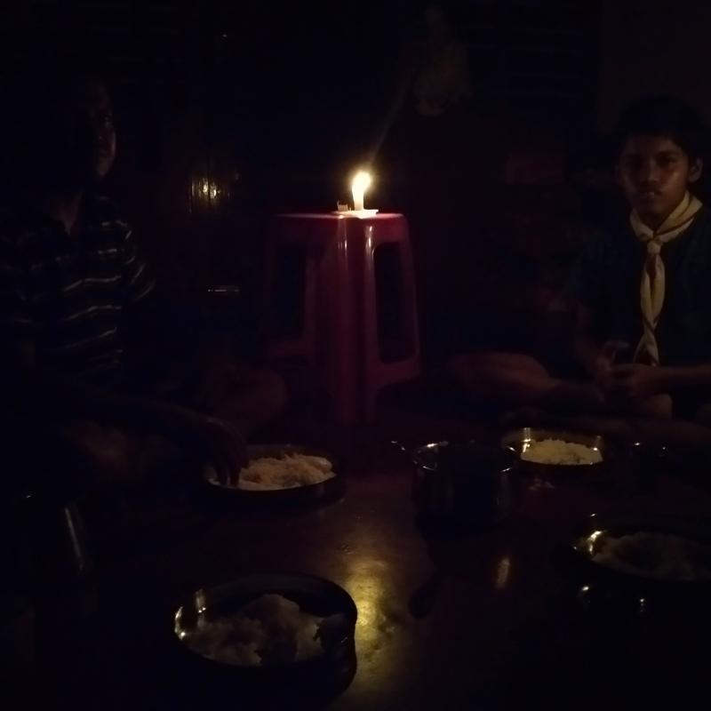 #Dinner in the dark