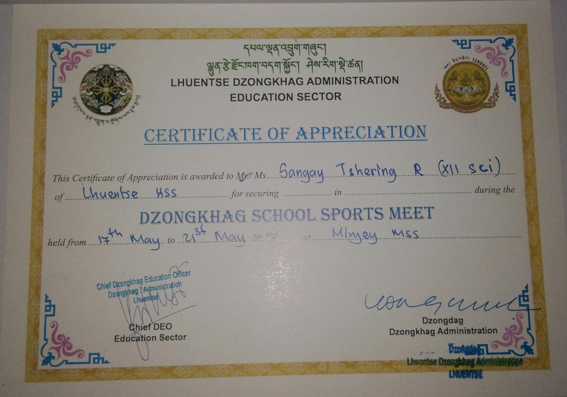 Dzongkhag sports meet