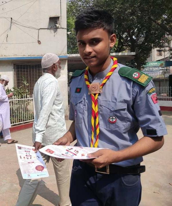 Distribution of anti-dengue leaflets