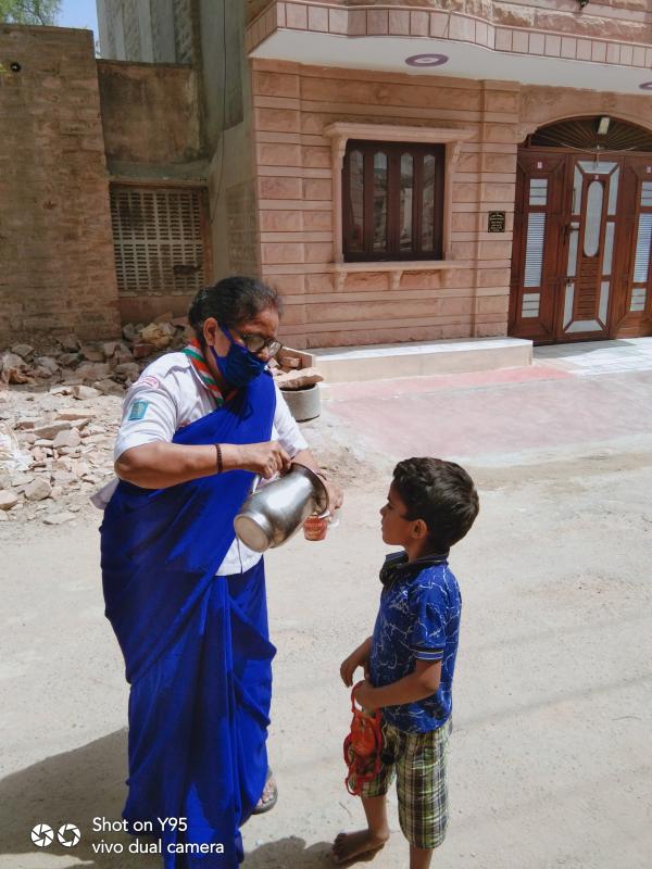 "आयुर्वेदिक काढा पिलाया" BS&G D.H.Q , Jodhpur, Rajasthan , India
