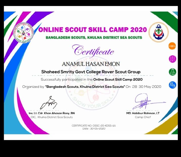 Online Scout Skill Camp-2020 