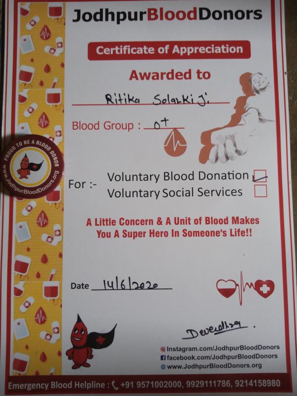 Every Blood Donor Is A life Saver "So Being a Life Saver"