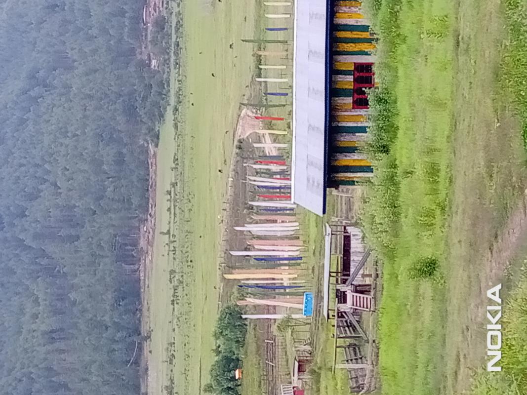 Hosting of luck prayer flag.