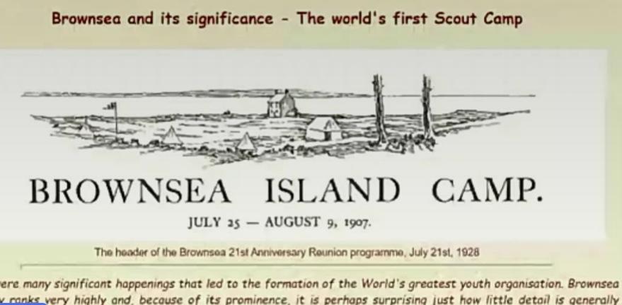 Remember the Brownsea islang camp