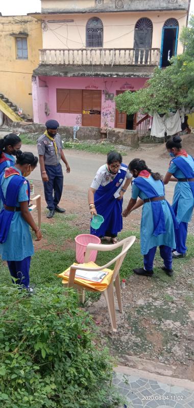 ##communityservice##distributionofmaskandawarenesson using mask, handwash and maintainimg social distancing ##