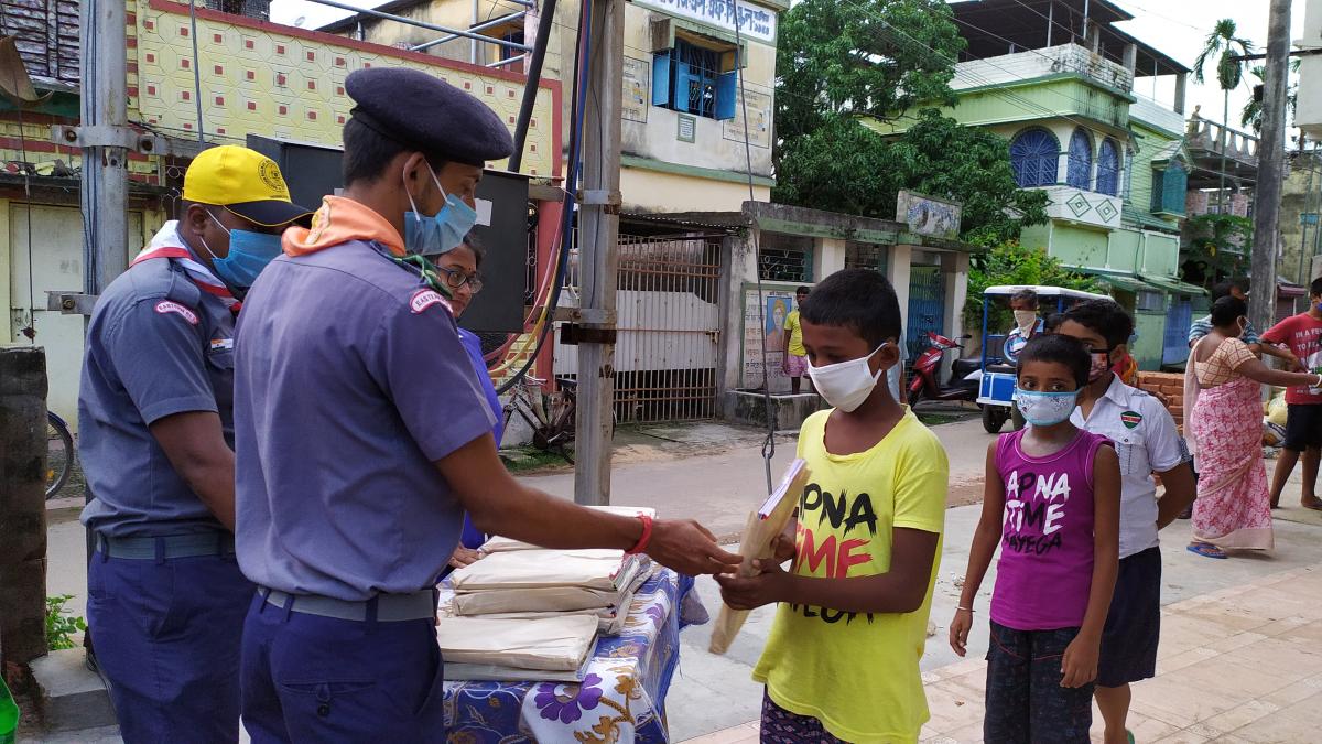 Distributed Education Equipment to Poor Children