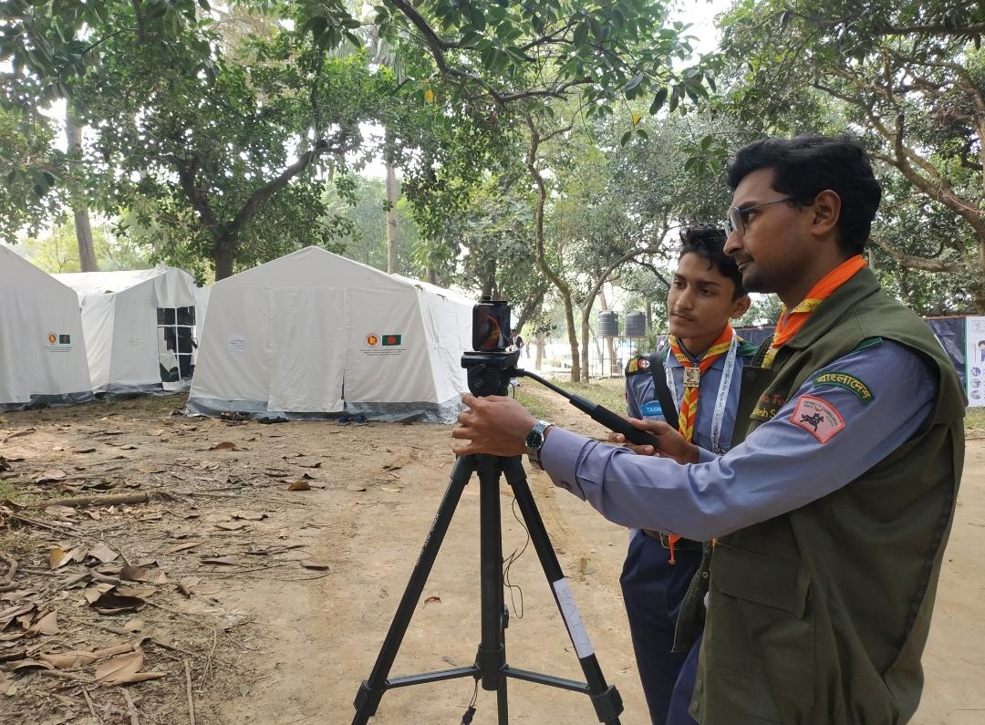 নবম জাতীয় কাব ক্যাম্পুরি ২০২০ এ সেচ্ছাসেবক কার্যক্রম