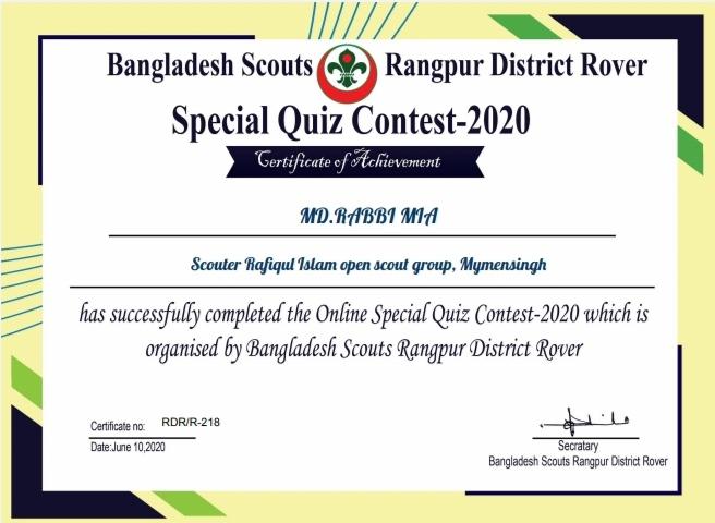 Special Quiz Contest -2020