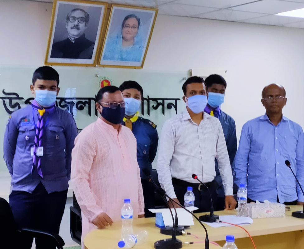 চাটখিল উপজেলার ত্রৈবার্ষিক কাউন্সিল সভায় স্বেচ্ছাসেবকের দায়িত্ব  পালনে  রোভার স্কাউটরা