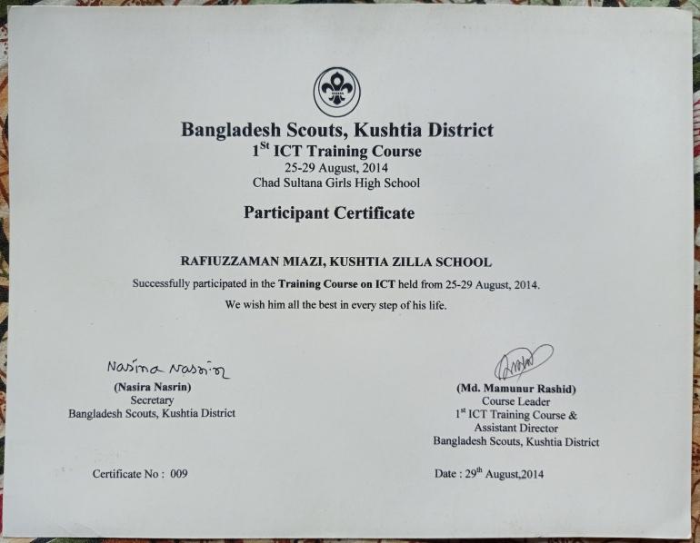 1st ICT Training Course