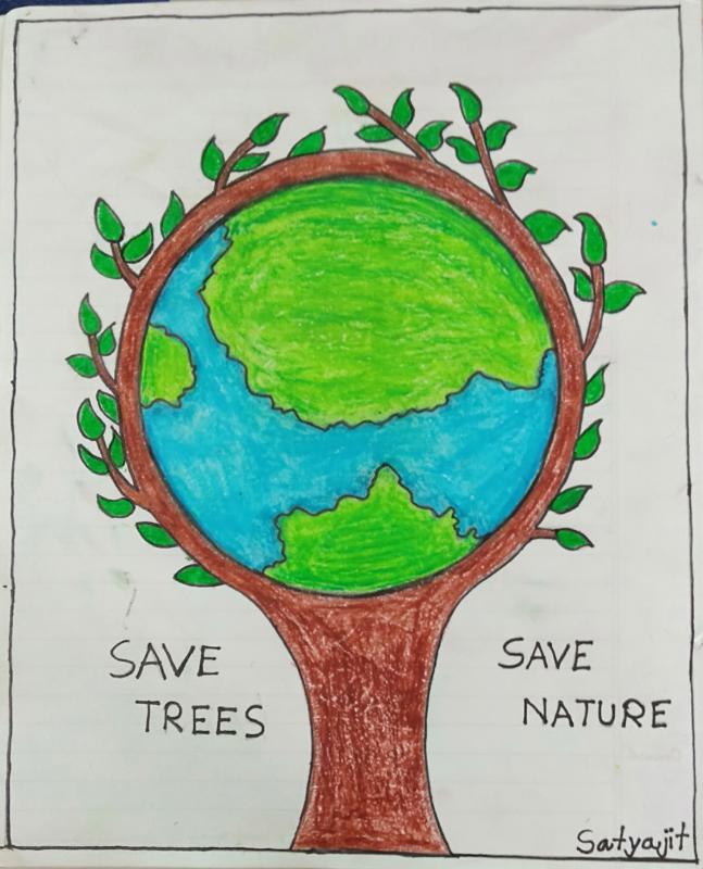 Save trees save nature.