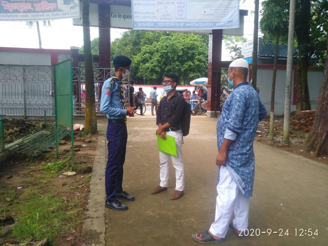২০২০-২১ সেশনে নতুন ভর্তি-ইচ্ছুক শিক্ষার্থীদের ভর্তি কাজে সহায়তা 